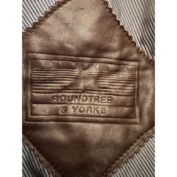 Vintage Genuine Leather Coat Oversized Unisex Fit - Picture 4 of 10